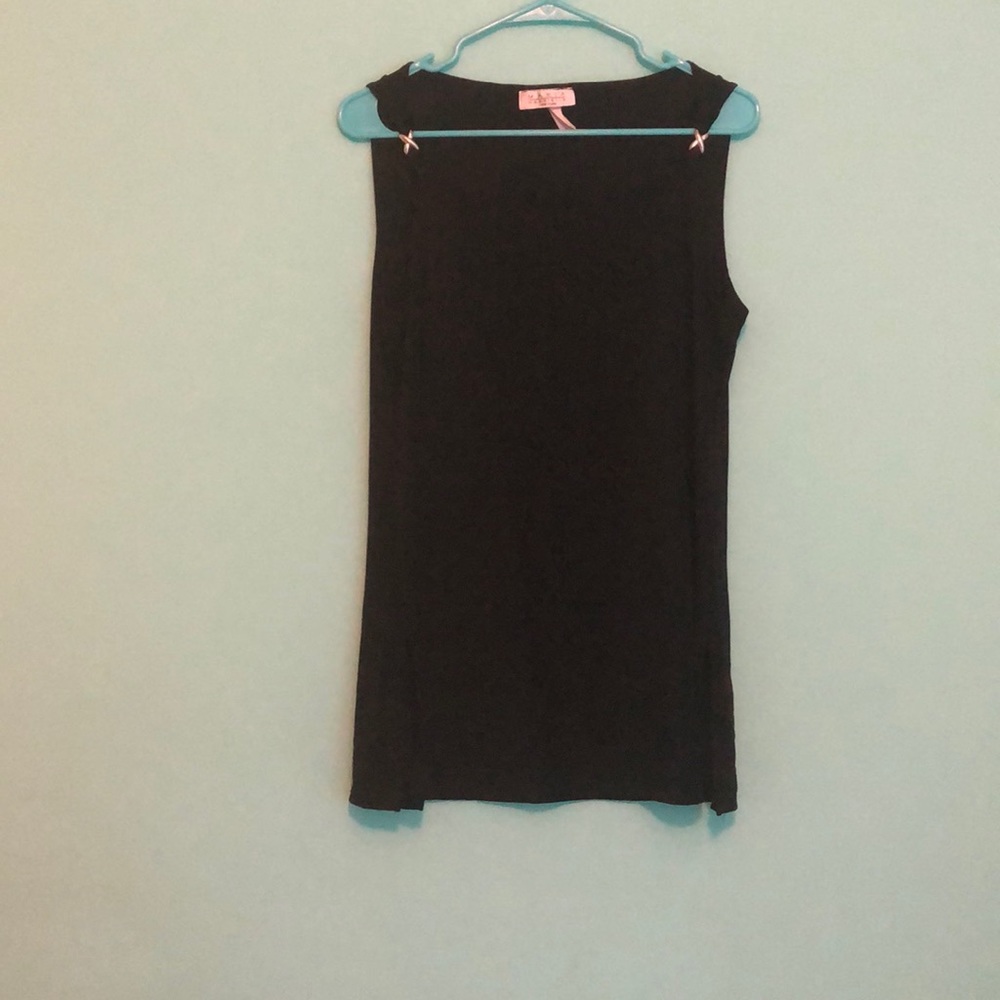 Maria Gabrielle XL Black sleeveless Blouse